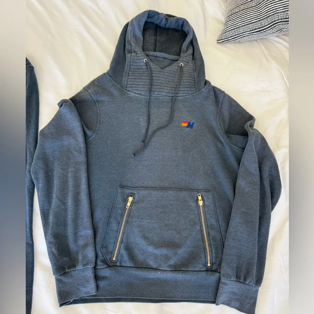 Aviator Nation matching set. Hoodie is the “ninja” style. Sweats are low rise - Picture 3 of 4